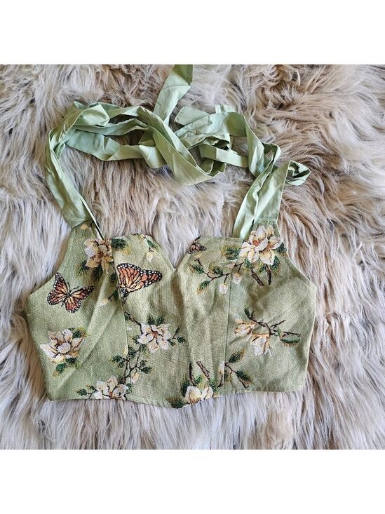 Cider Tops - Butterfly Bustier Top